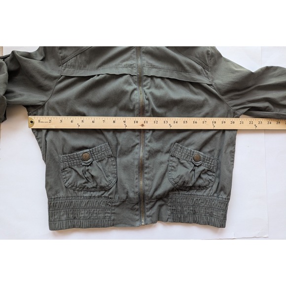 VTG Ashley Utility Jacket Teens Sz XL Outerwear International Lightweight Khaki - Picture 8 of 9